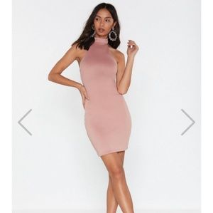 Nasty Gal Halter Top Bodycon Mini Dress